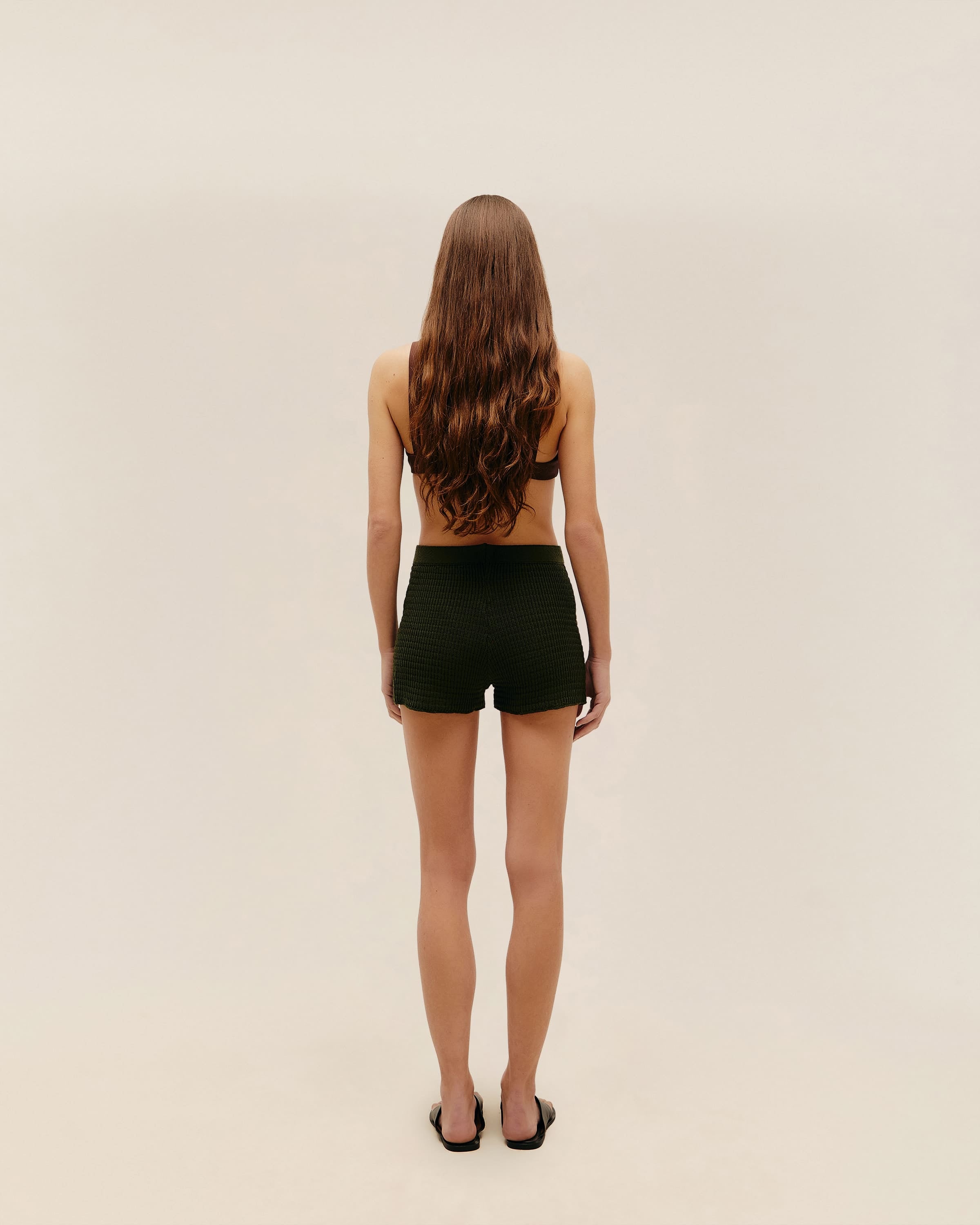 Short Lou Tricot Verde Oliva
