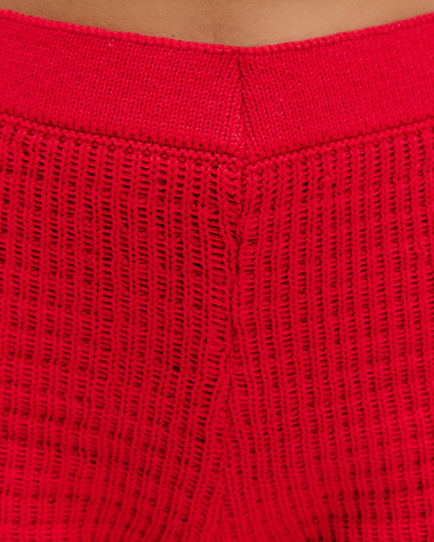 Short Lou Tricot Vermelho Desvio