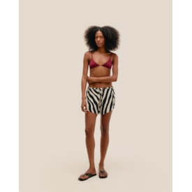 Haight — Short Mini Estampado Zebra Diagonal