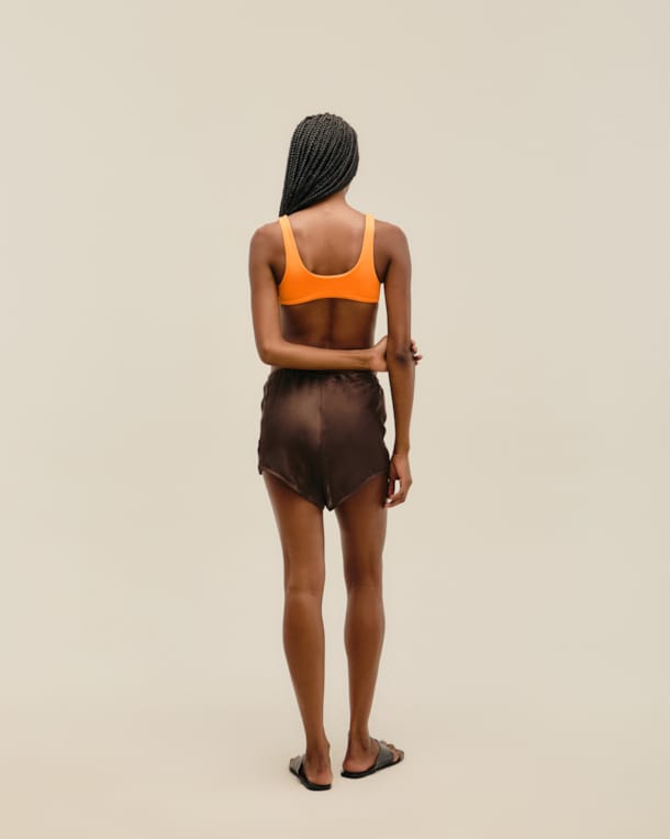 Short Mini Marrom Brauna