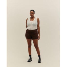 Haight — Short Mini Pipa Sport Tricot Marrom