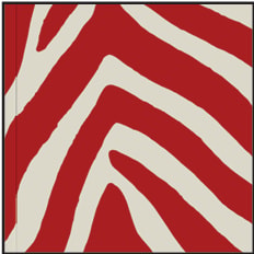  ZEBRA DIAGONAL VERMELHA
