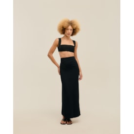 Haight — Top Alça Larga Tricot Preto