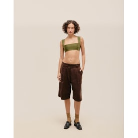 Haight — Top Alça Larga Tricot Verde