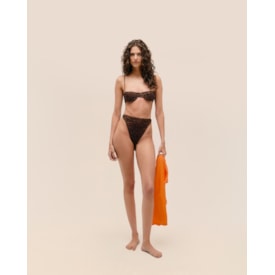 Haight — Top Barbara Estampado Onça Noir