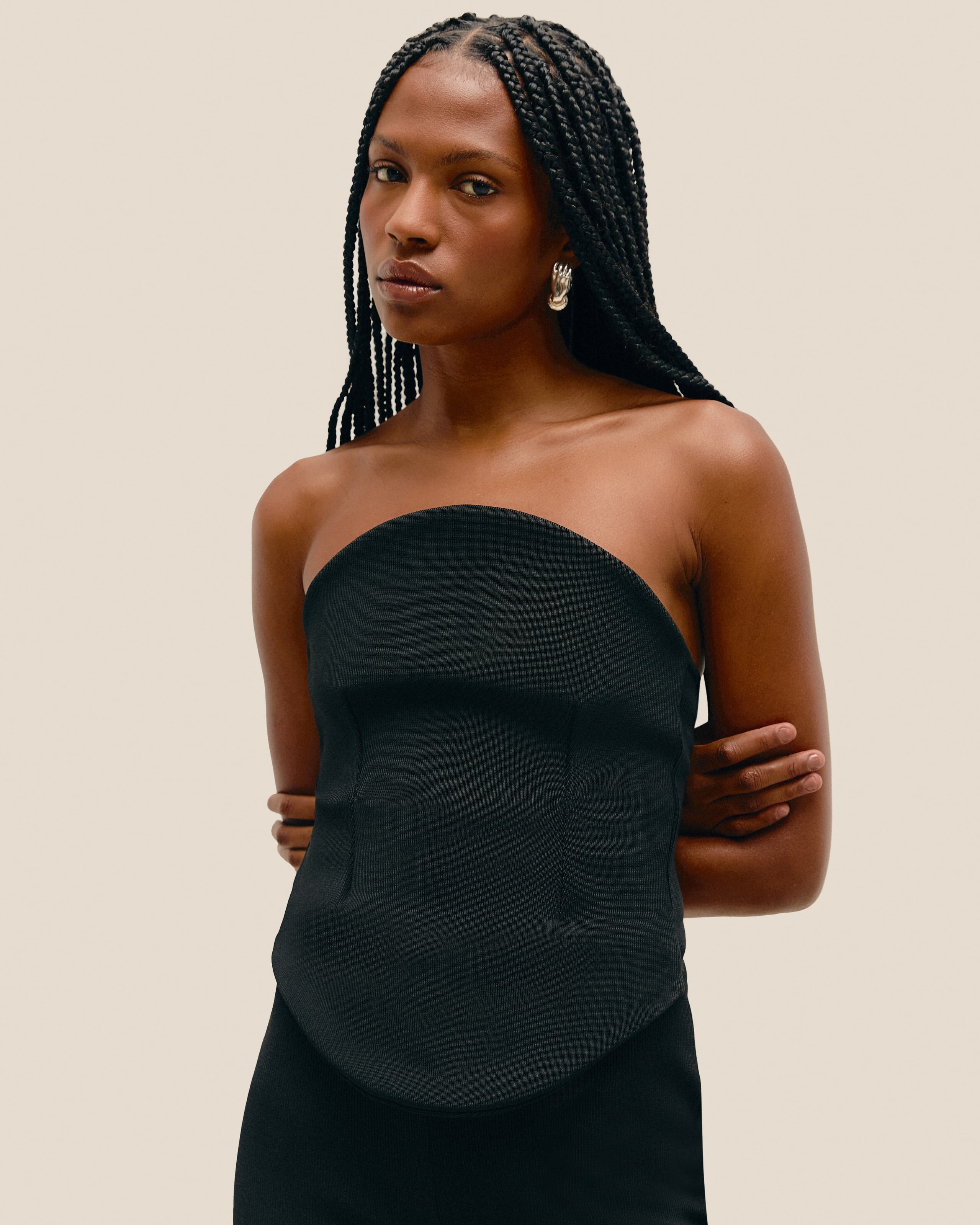 Top Circulo Tricot Preto