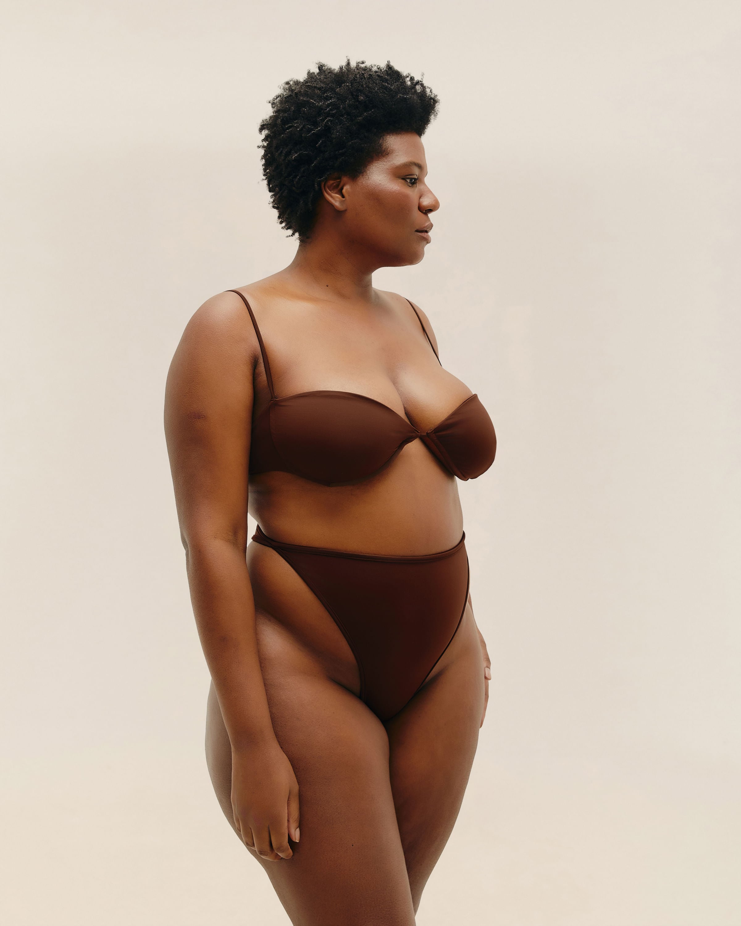 Top Ella Marrom Brauna