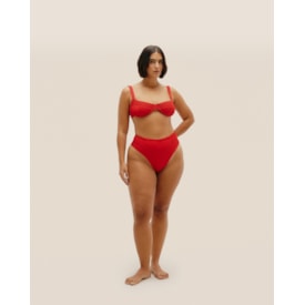 Haight — Top Gaia Nervura Regulável Vermelho Desvio