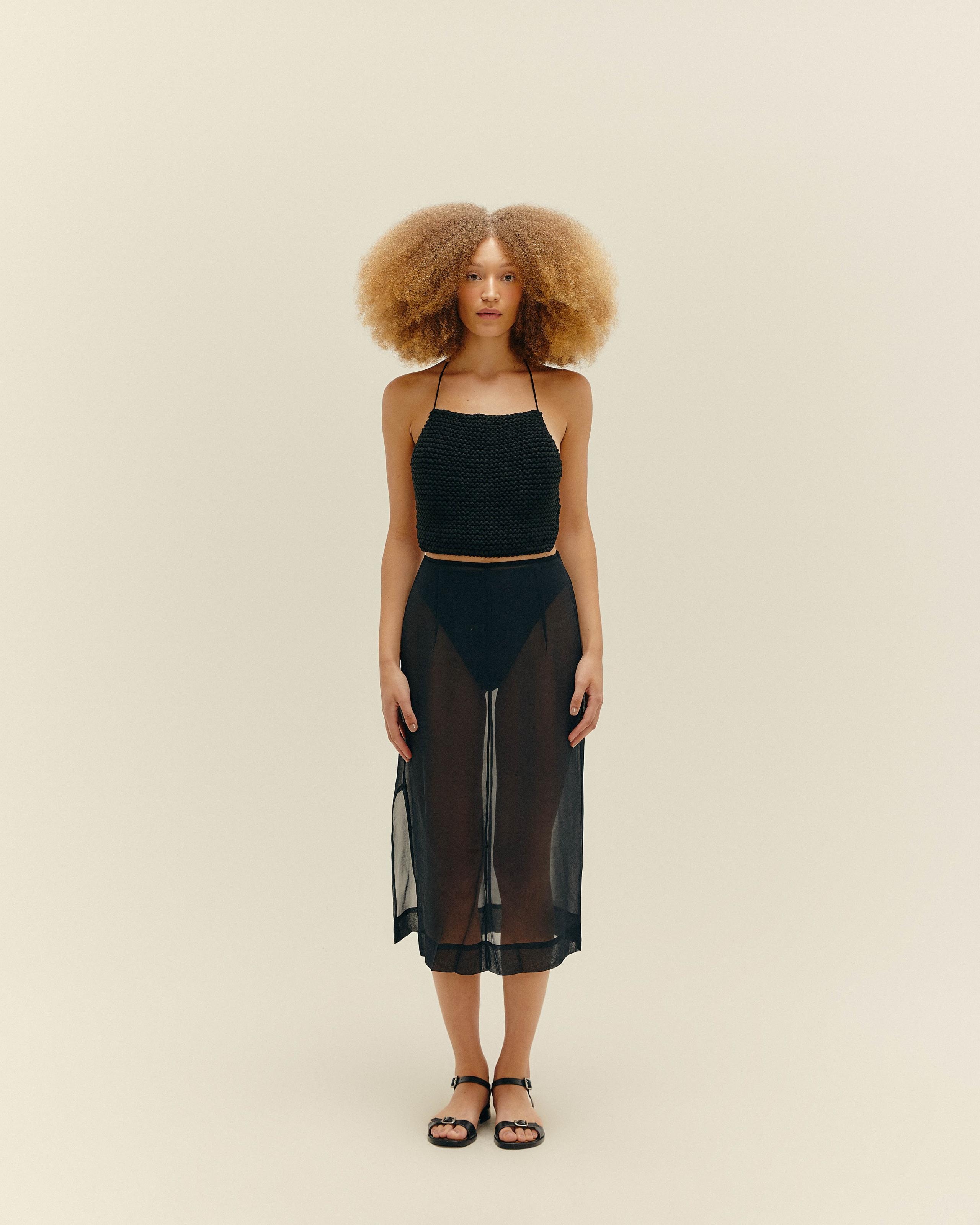 Top Laila Tricot Preto