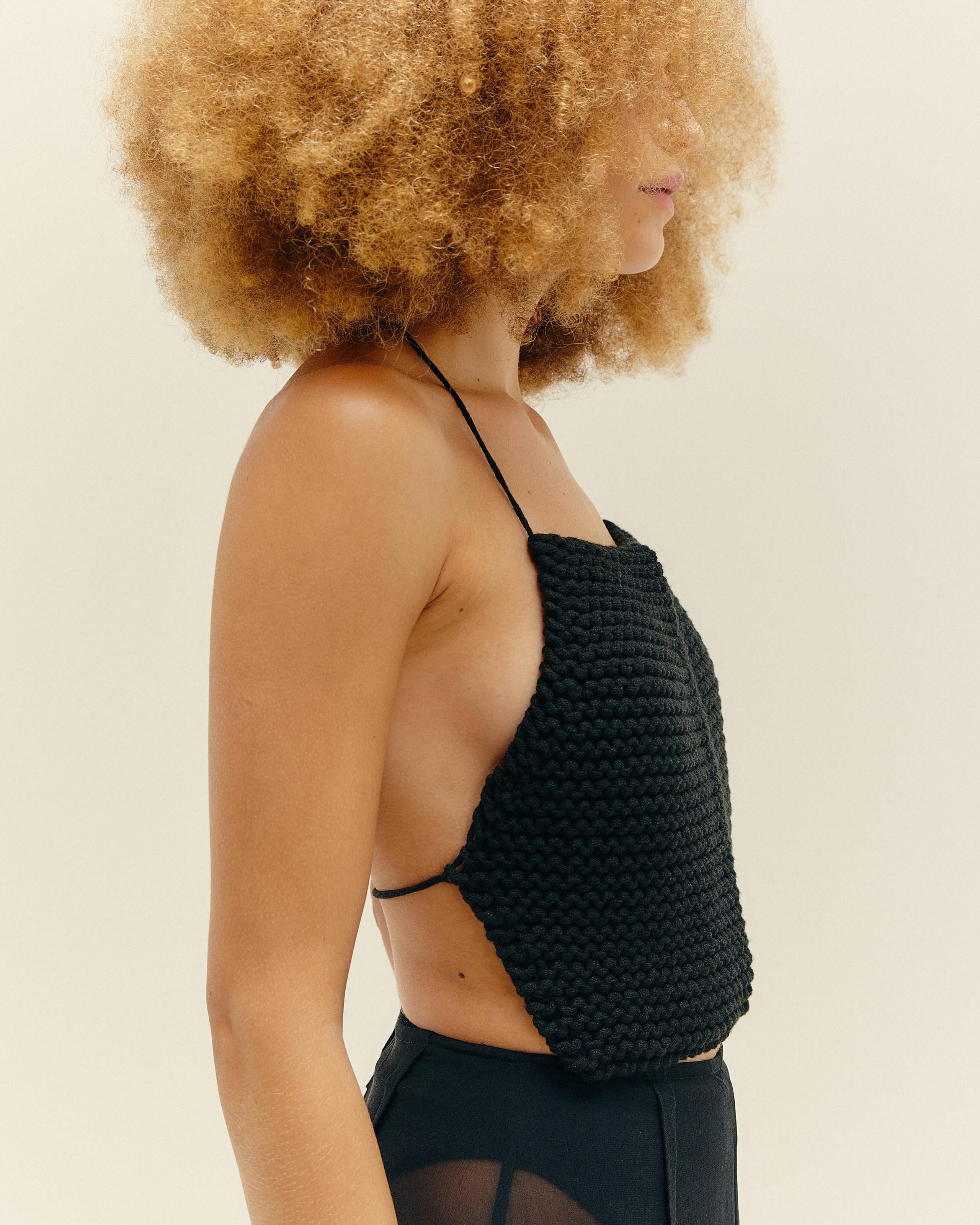 Top Laila Tricot Preto