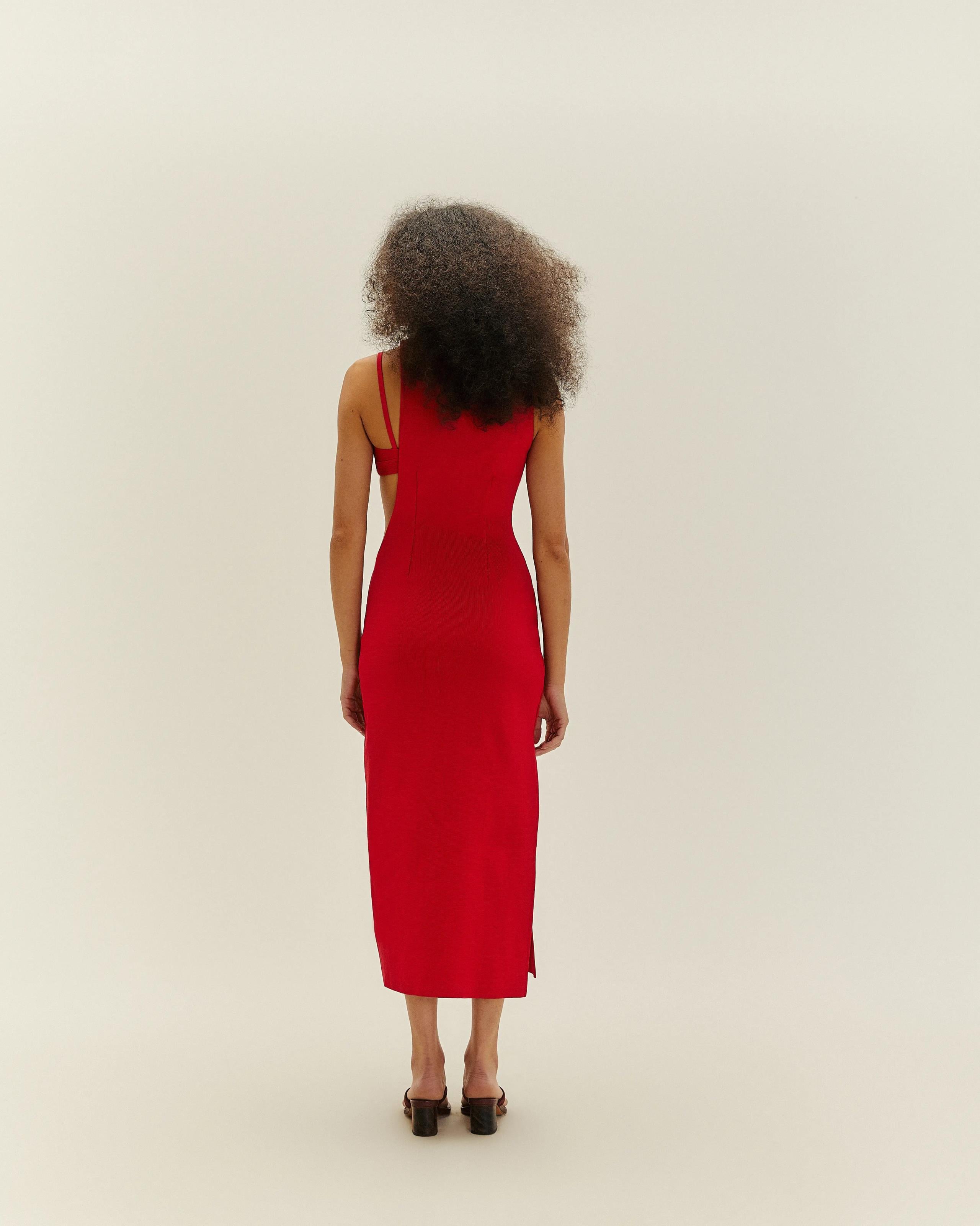 Top Maite Tricot Vermelho Desvio