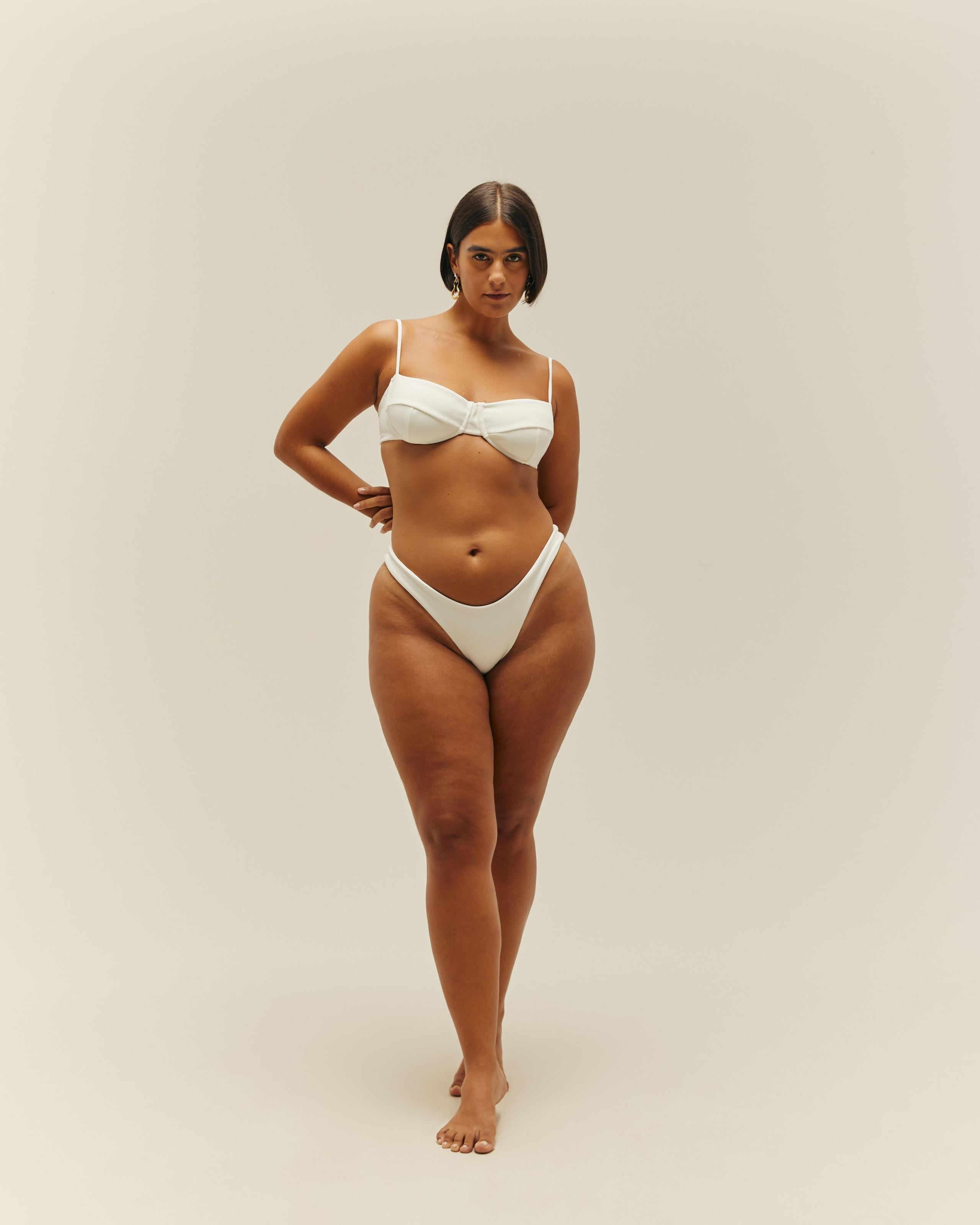 Top Meia Taça Crepe Off-White