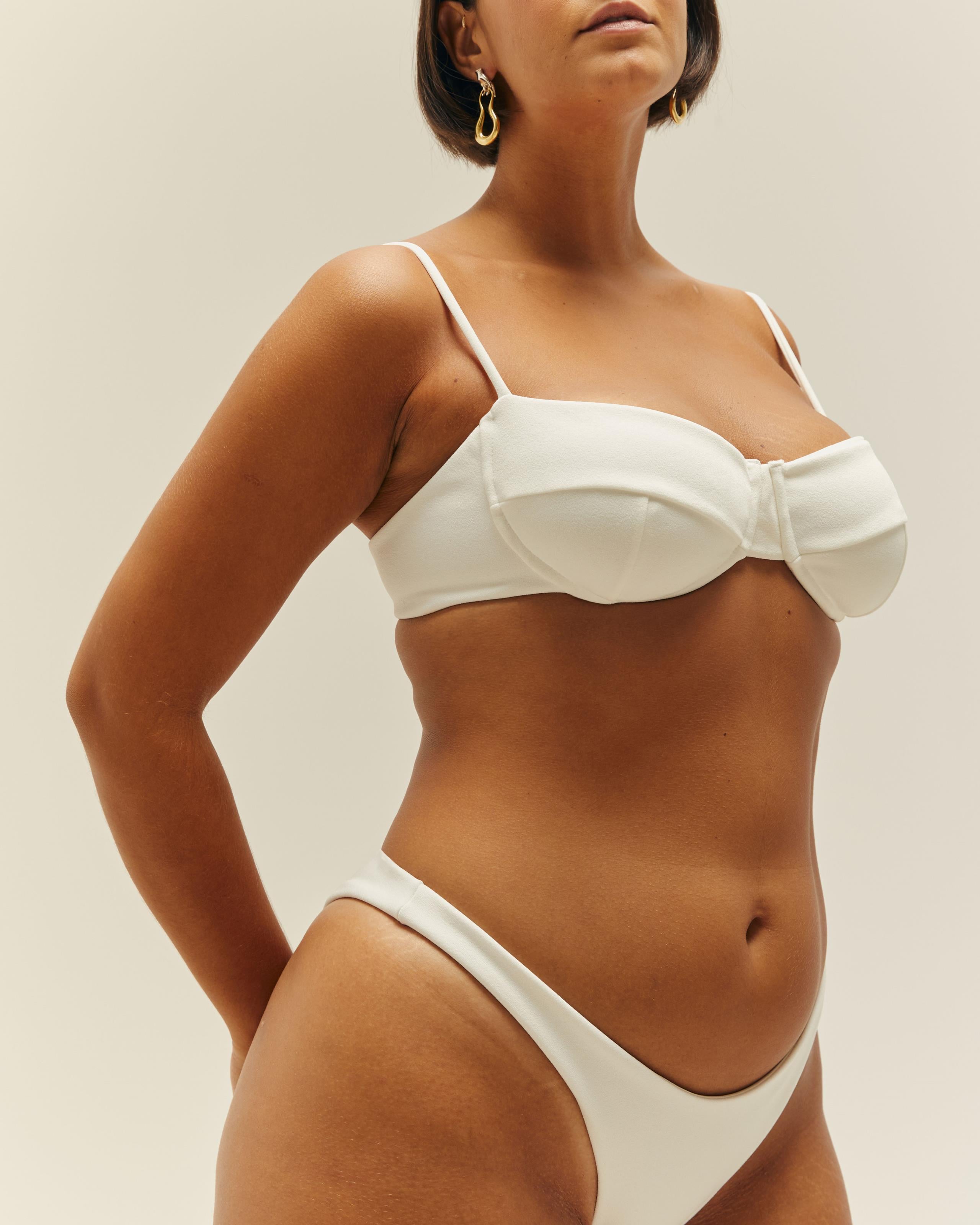 Top Meia Taça Crepe Off-White