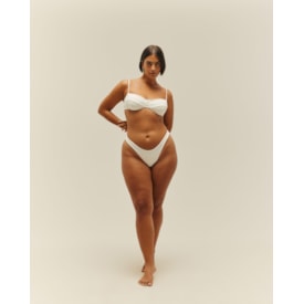 Haight — Top Meia Taça Crepe Off-White