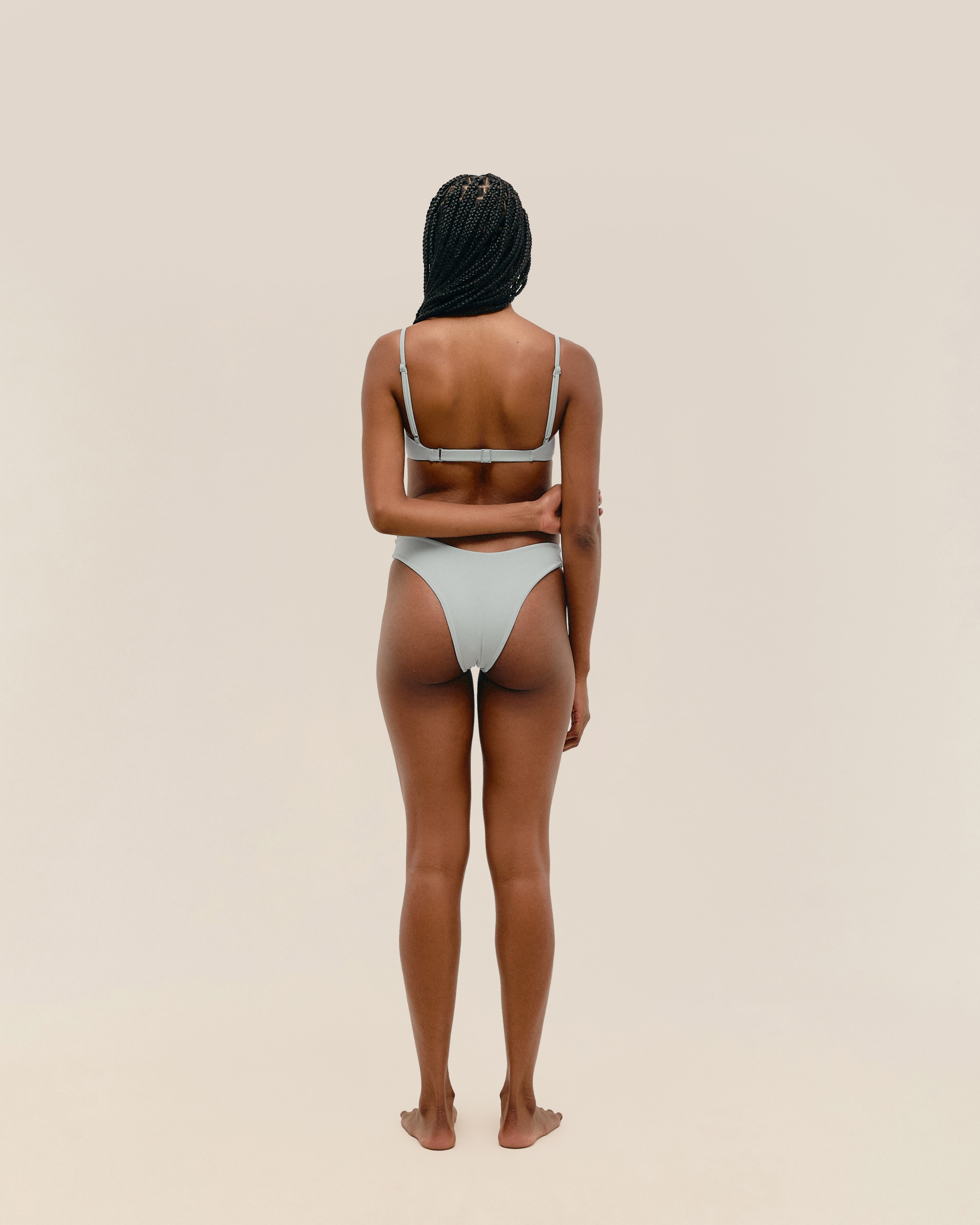 Top Meia Taça Regulável Azul Bardi