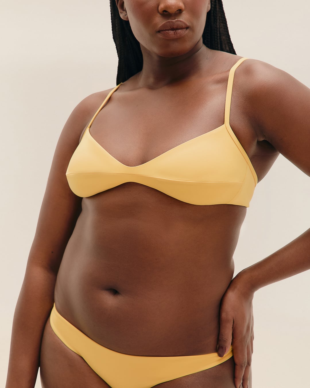Top Monica Amarelo Feixe
