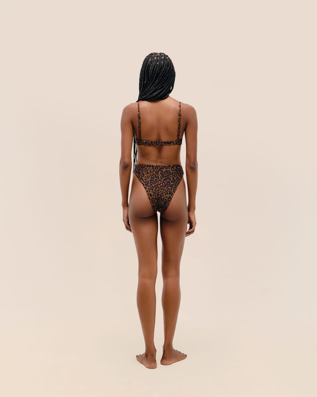 Top Monica Regulável Estampado Onça Noir