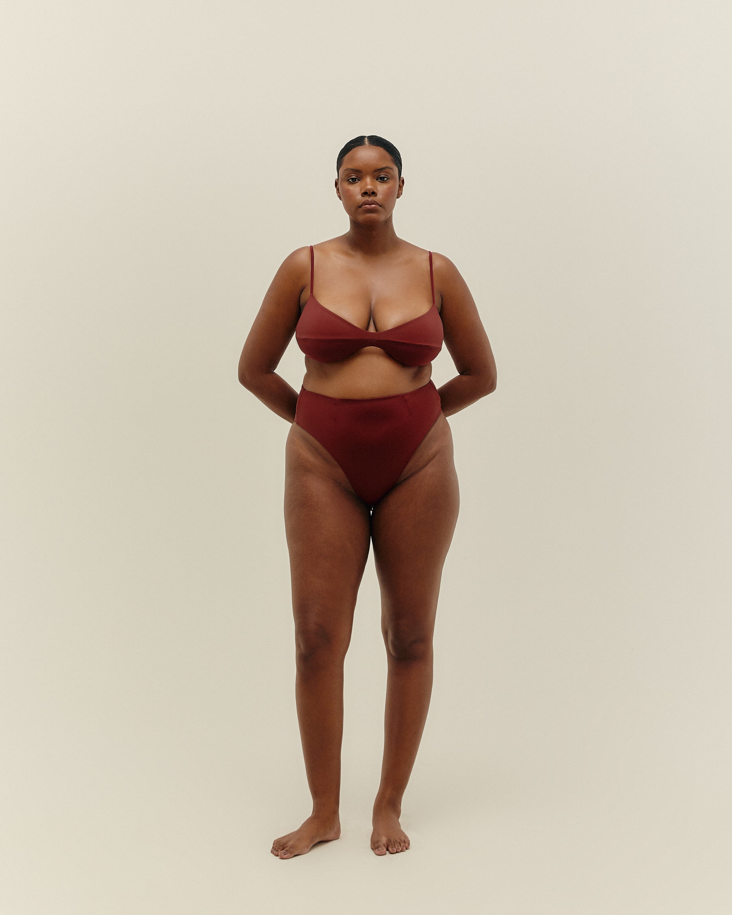 Top Mônica Regulável Vinho Marsala