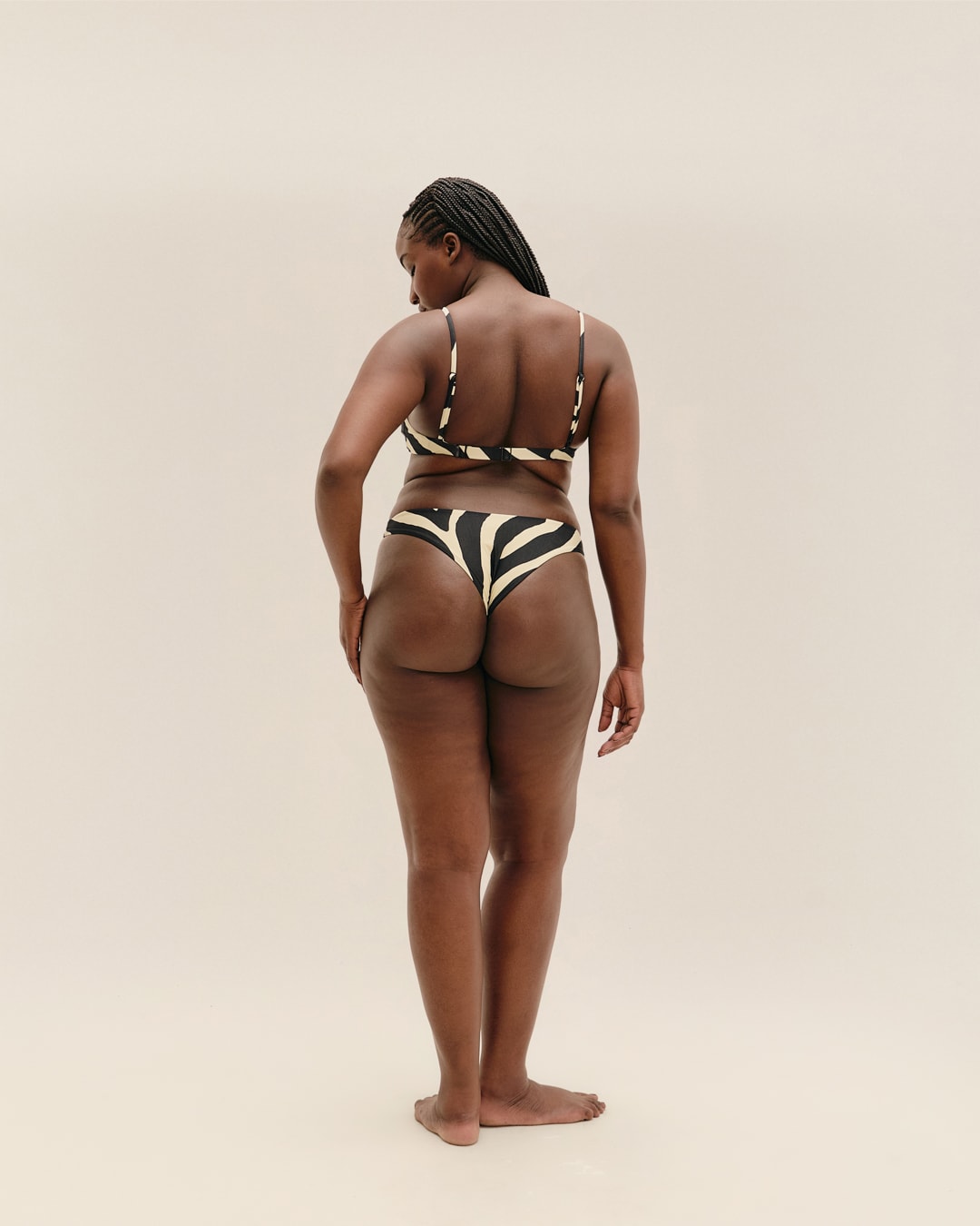 Top Monica Regulavel Zebra Diagonal