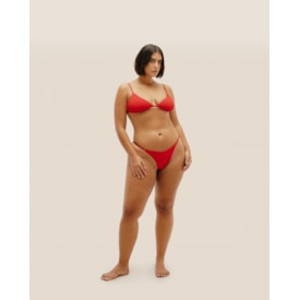 Haight — Top Olivia Regulável Nervura Vermelho Desvio