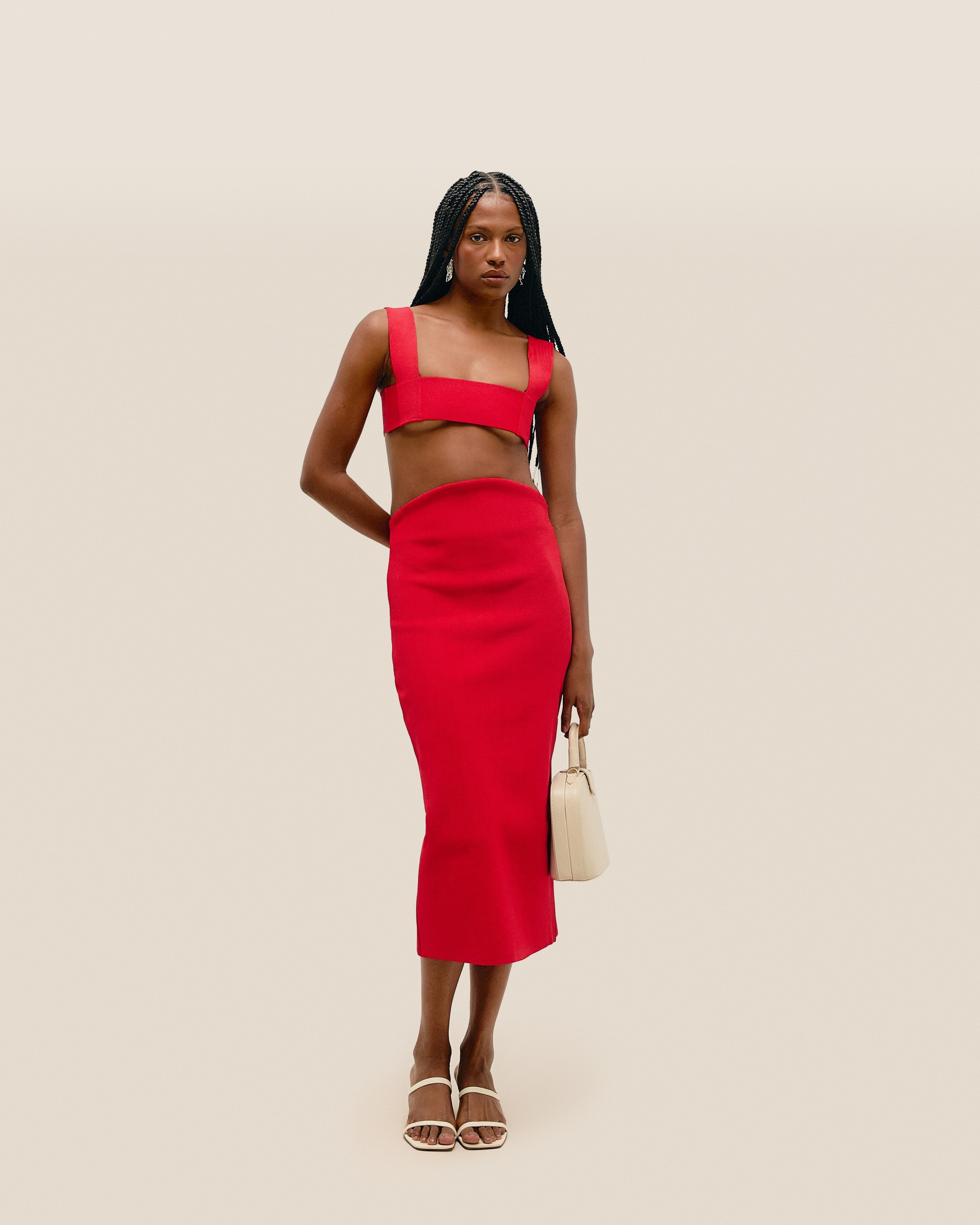 Top Tai Tricot Vermelho