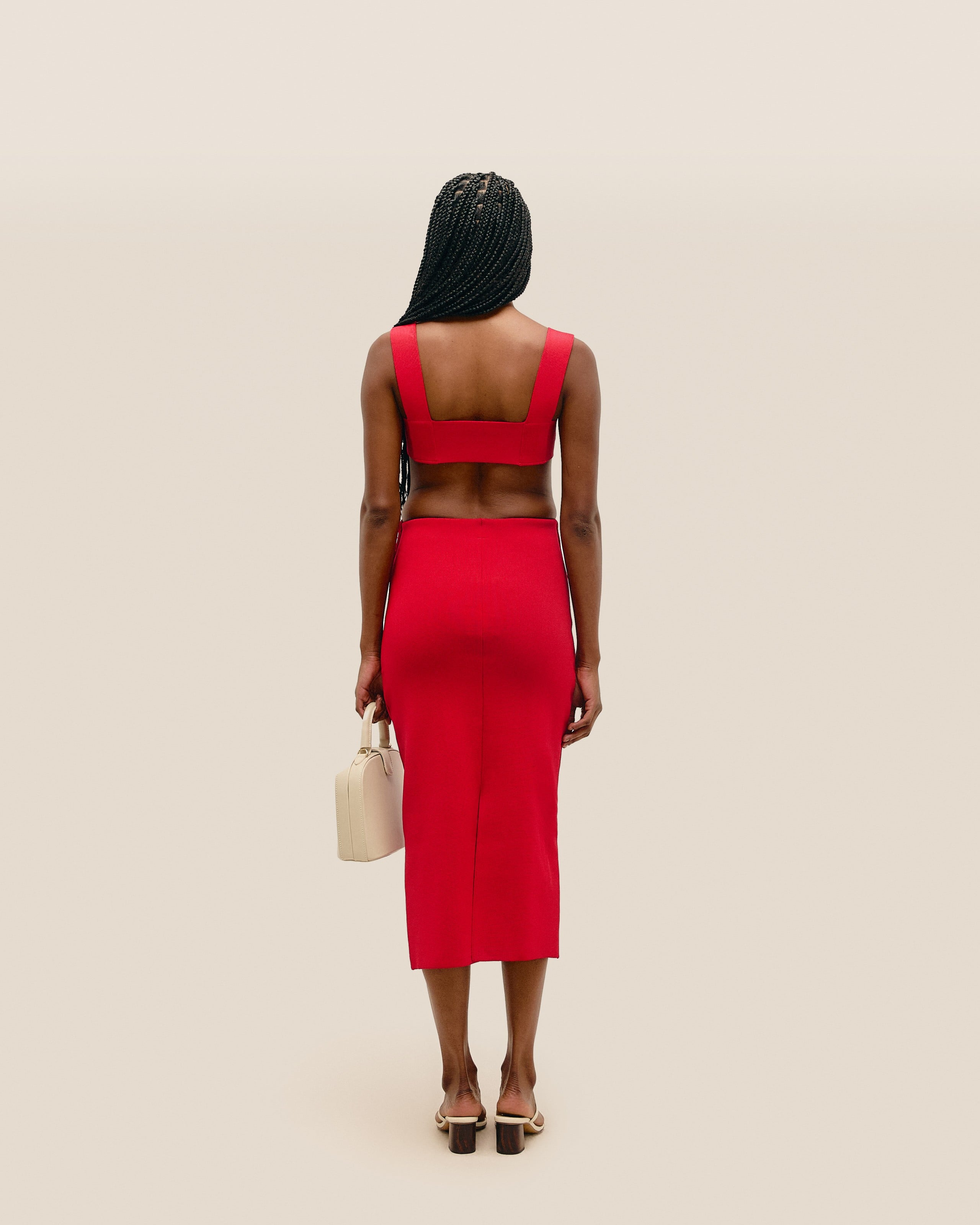 Top Tai Tricot Vermelho Desvio