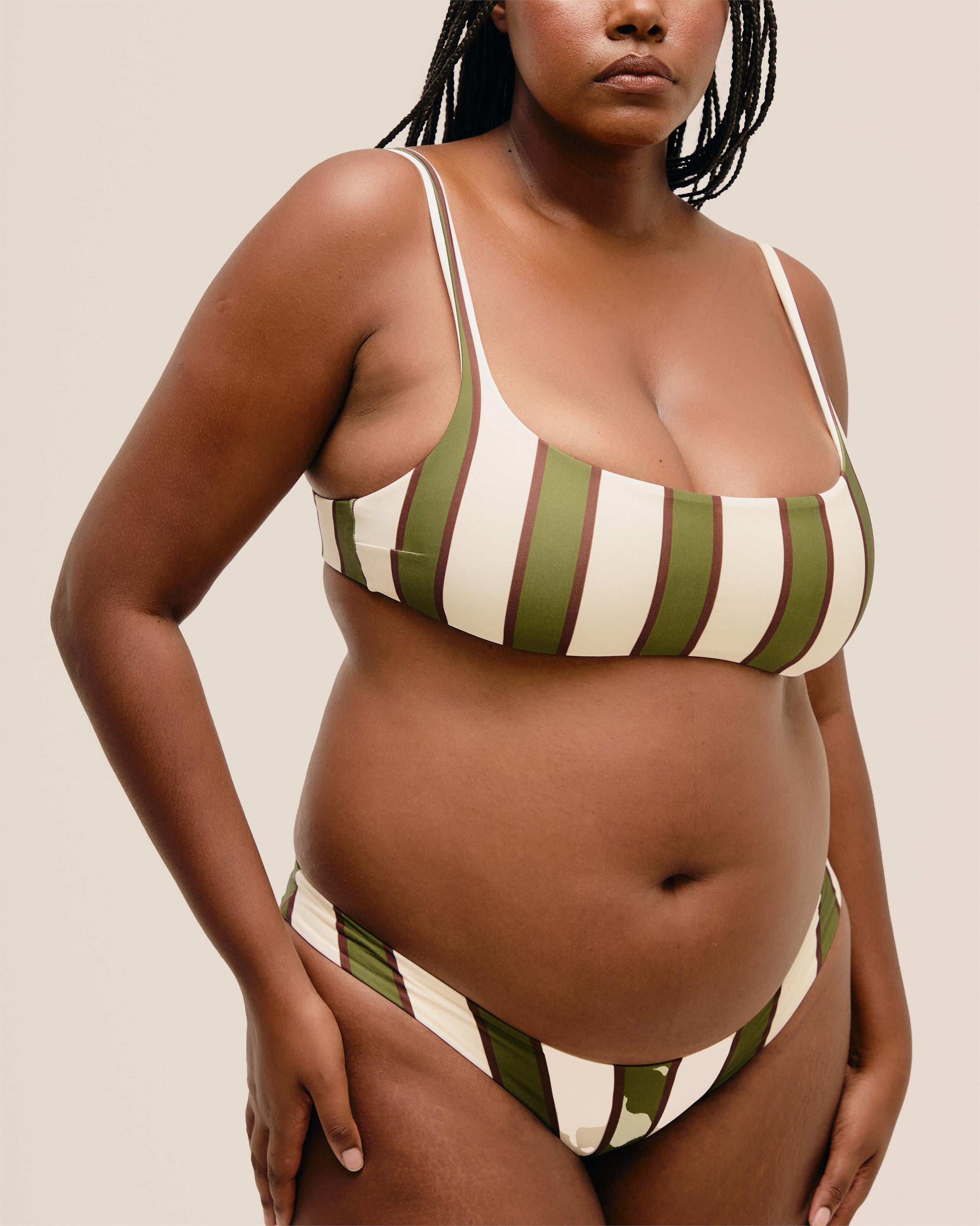 Top Thidu Estampado Listras Verde
