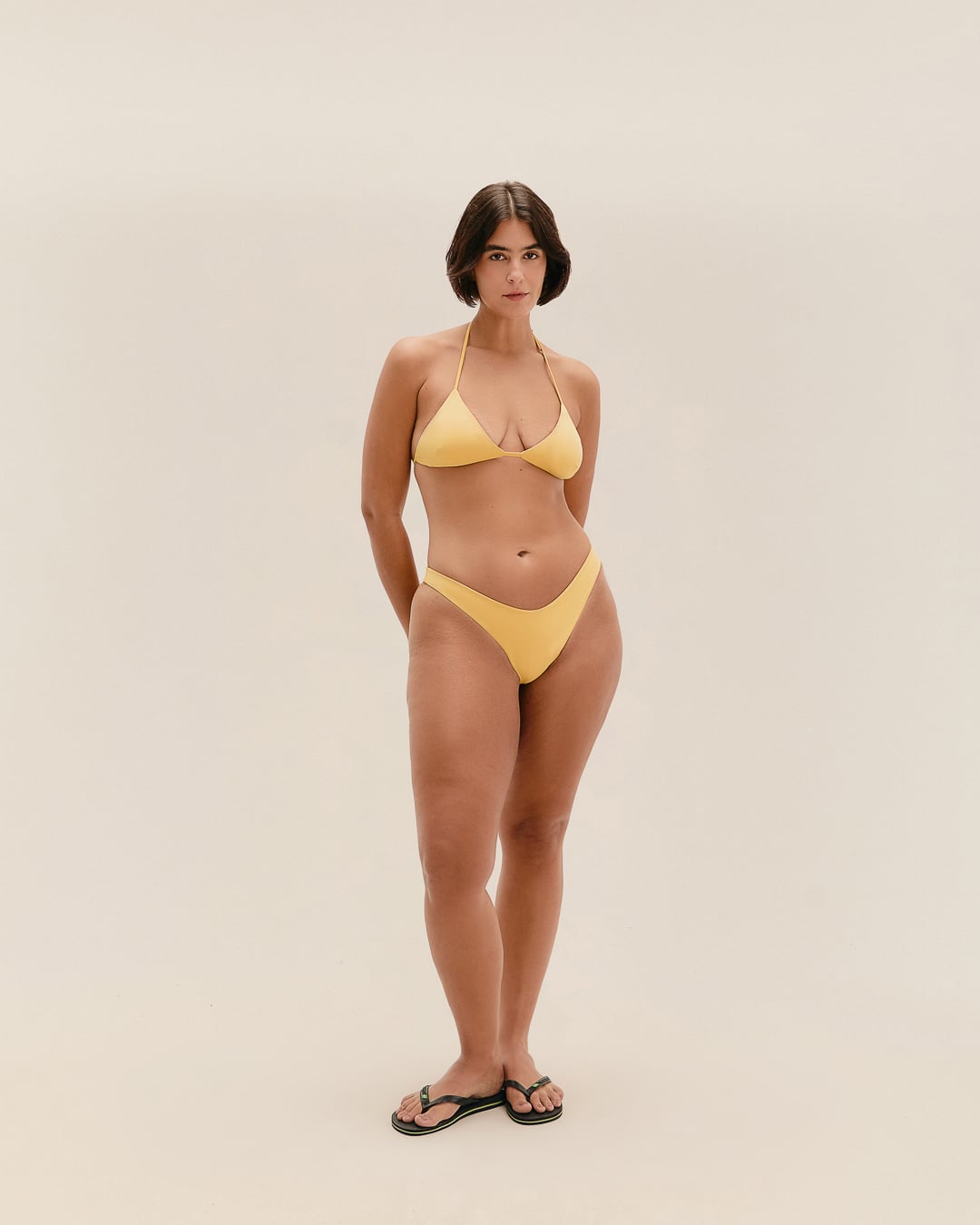 Top Vica Amarelo Feixe