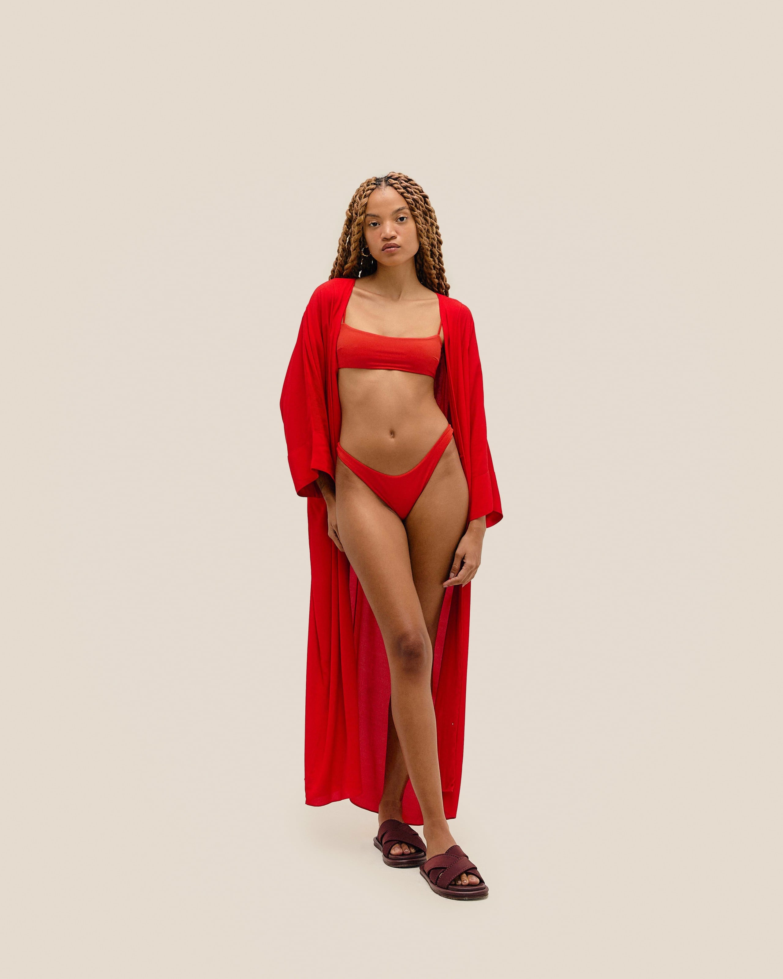 Túnica Amarração Vermelho Desvio
