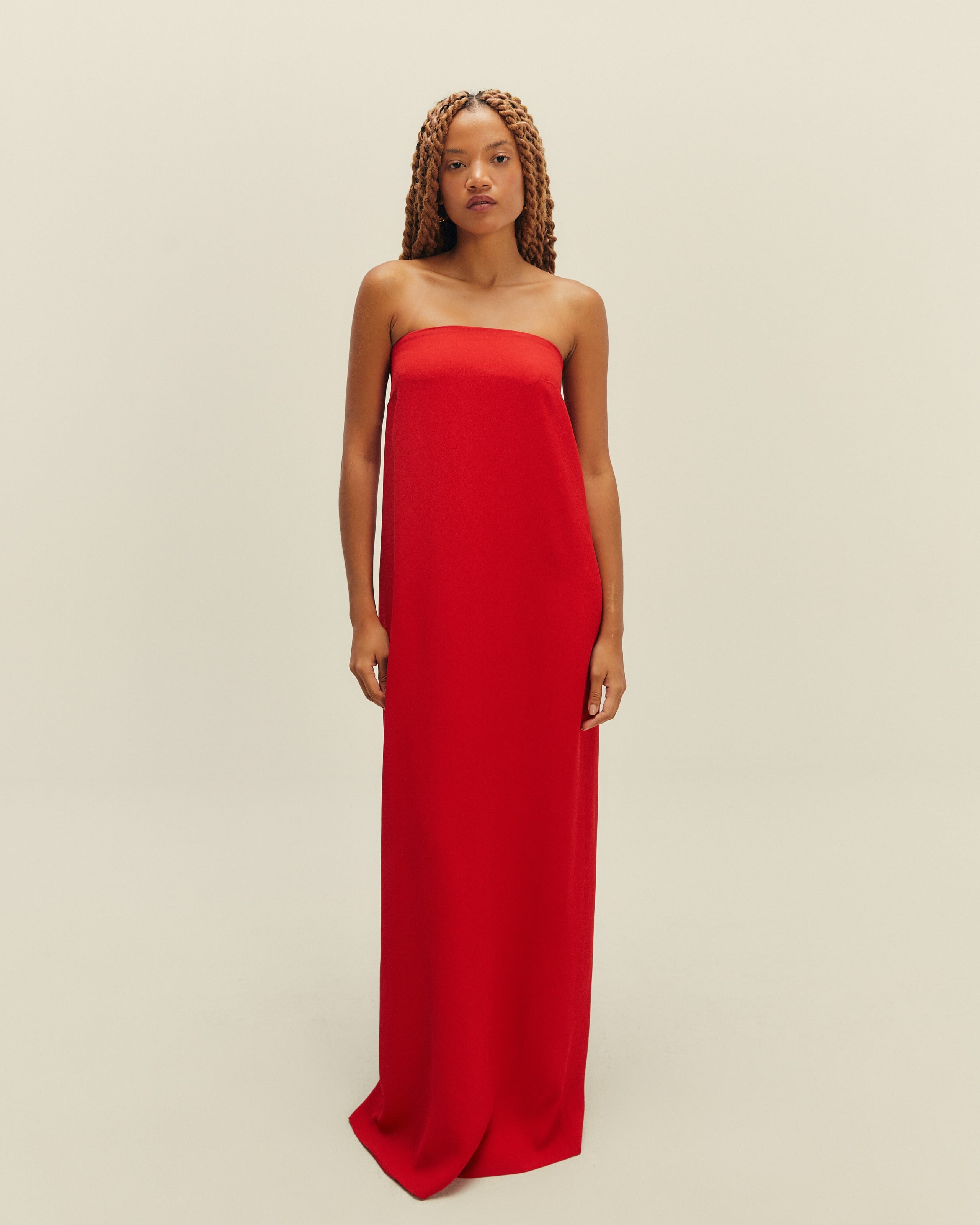 Vestido Alice Longo Vermelho Desvio