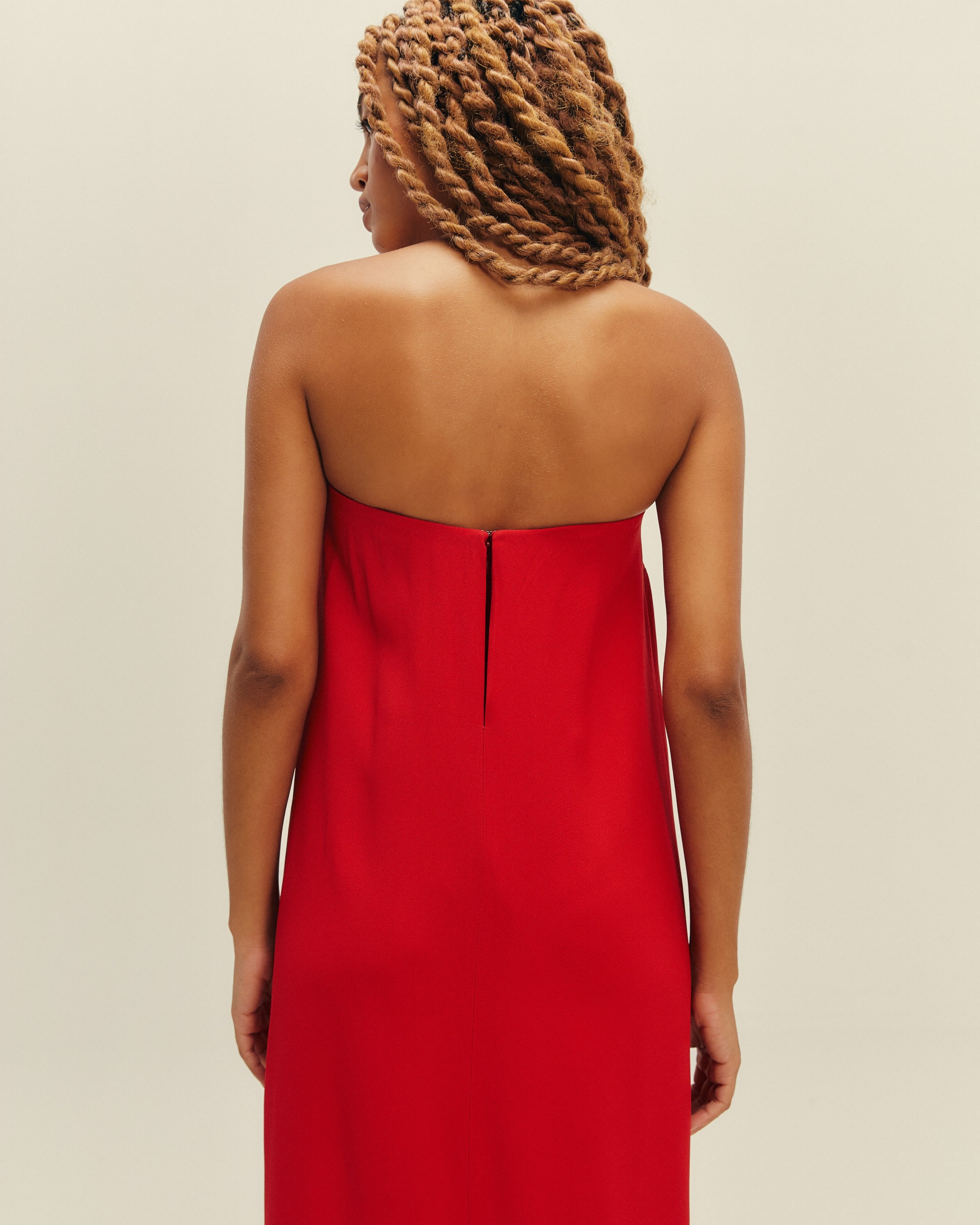 Vestido Alice Longo Vermelho Desvio