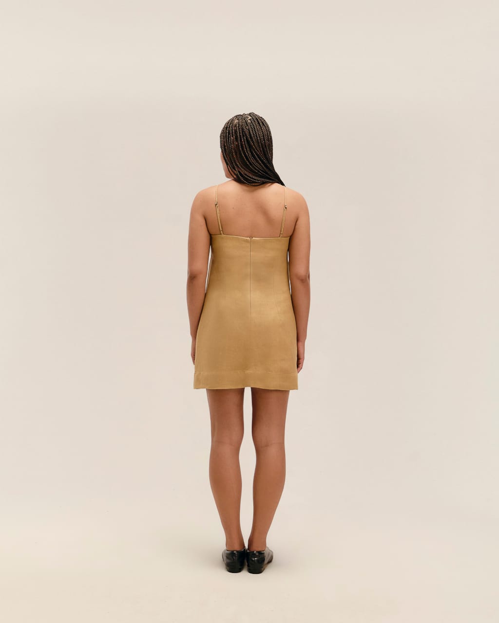 Vestido Alice Mini Linho Bege Satu