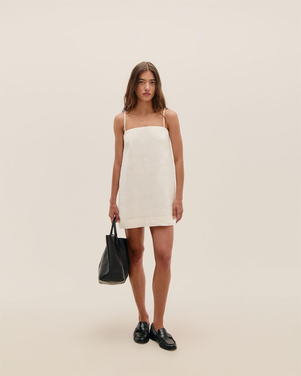 Vestido Alice Mini Linho Off-White
