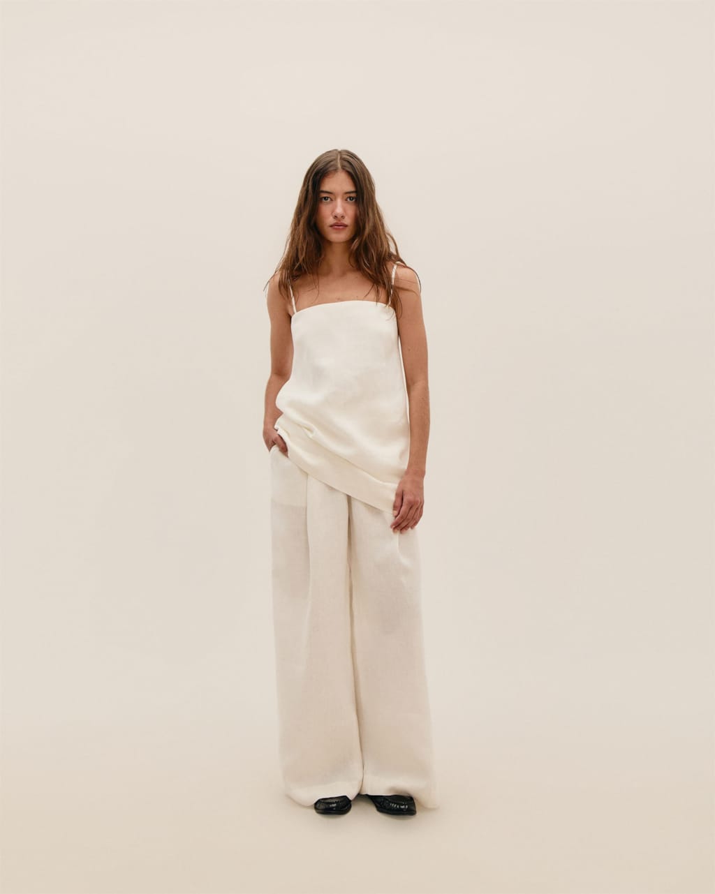 Vestido Alice Mini Linho Off-White