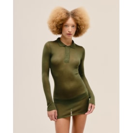 Haight — Vestido Amelia Tricot Verde