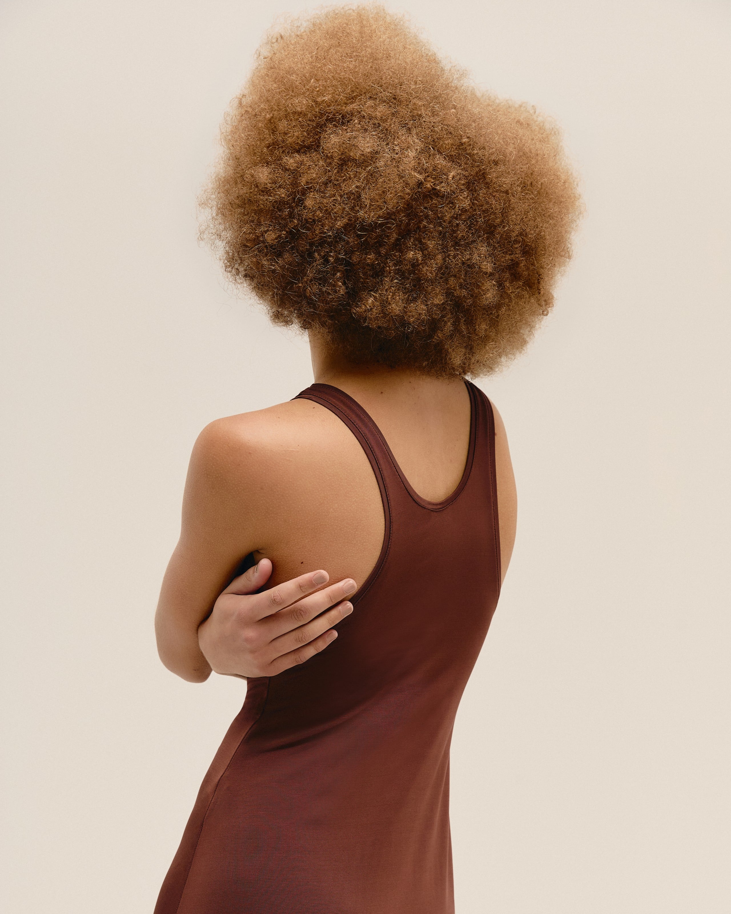 Vestido Ana Marrom Brauna