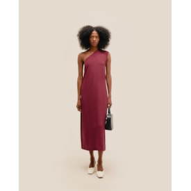 Haight — Vestido Angelina Vinho Marsala