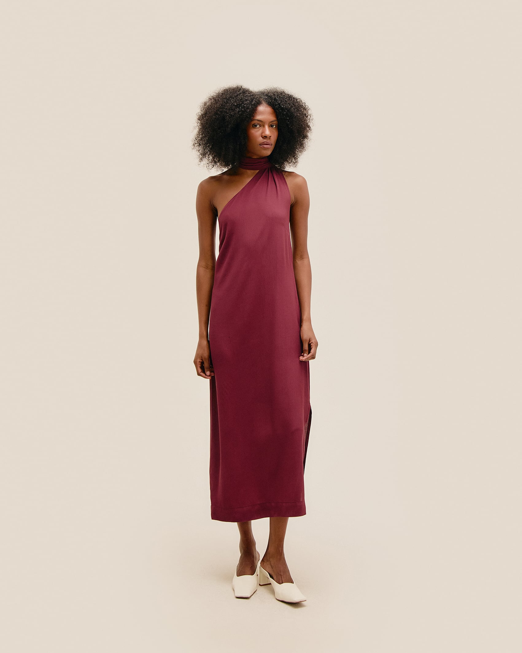 Vestido Angelina Vinho Marsala