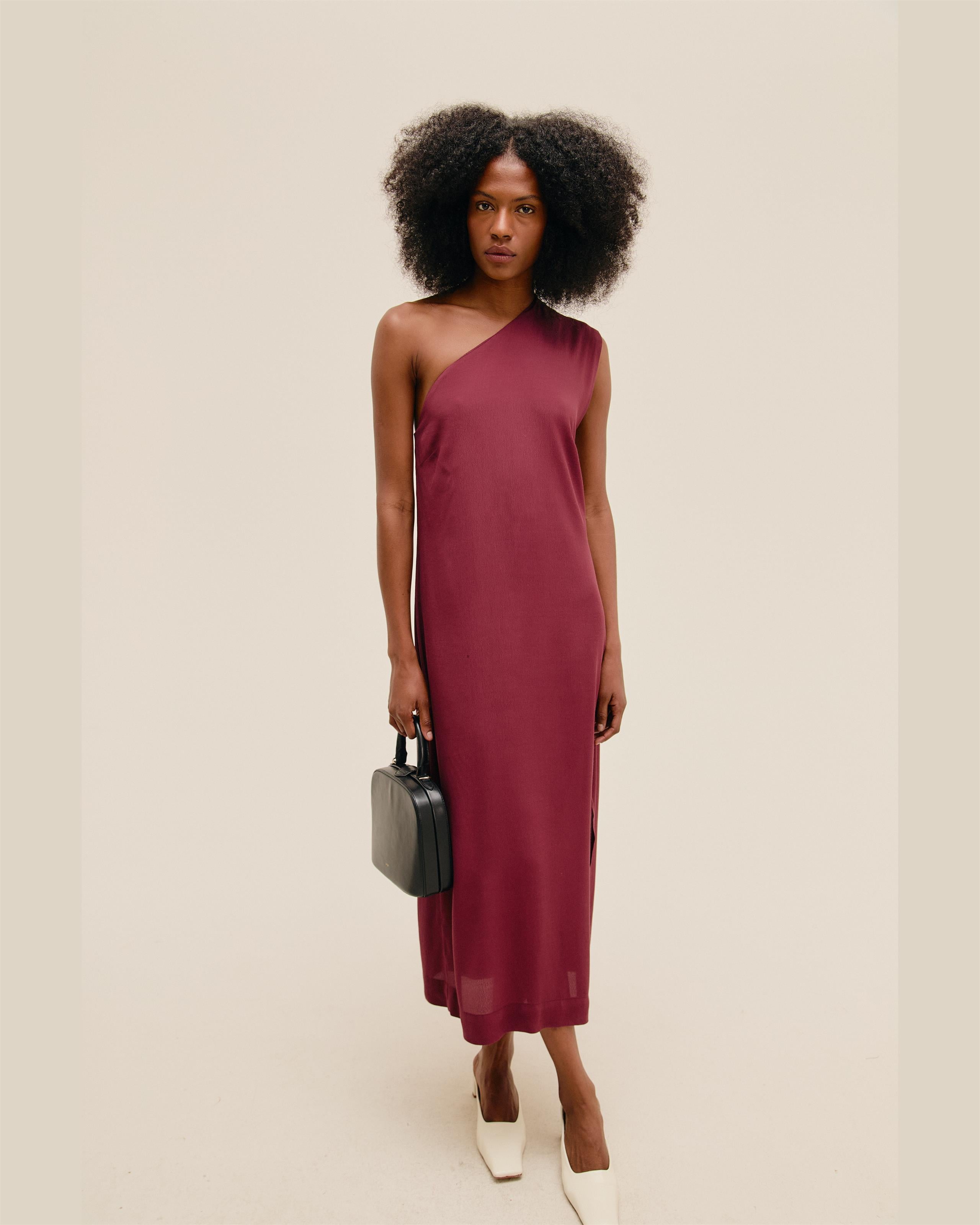 Vestido Angelina Vinho Marsala