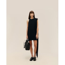 Haight — Vestido Assimetrico Preto