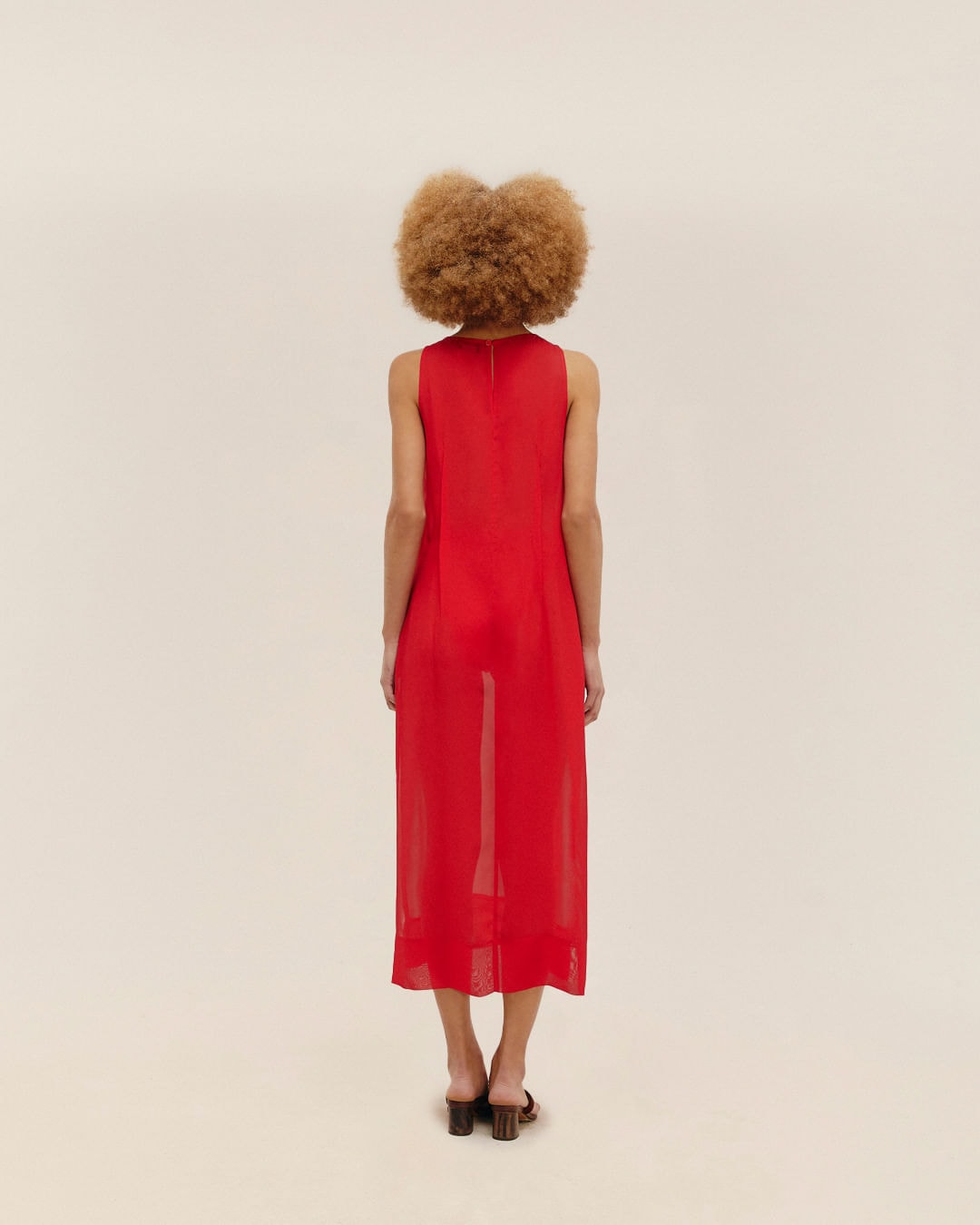 Vestido Barbara Seda Vermelho