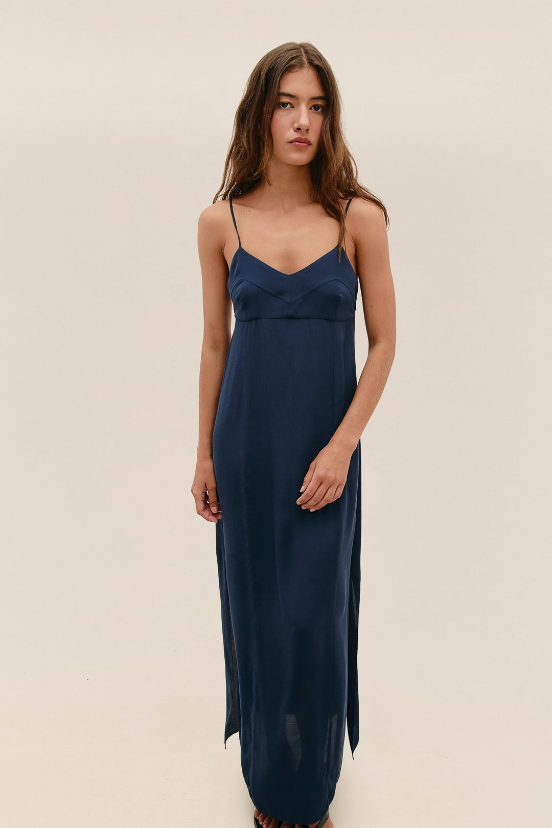 Vestido Beca Marinho Classico