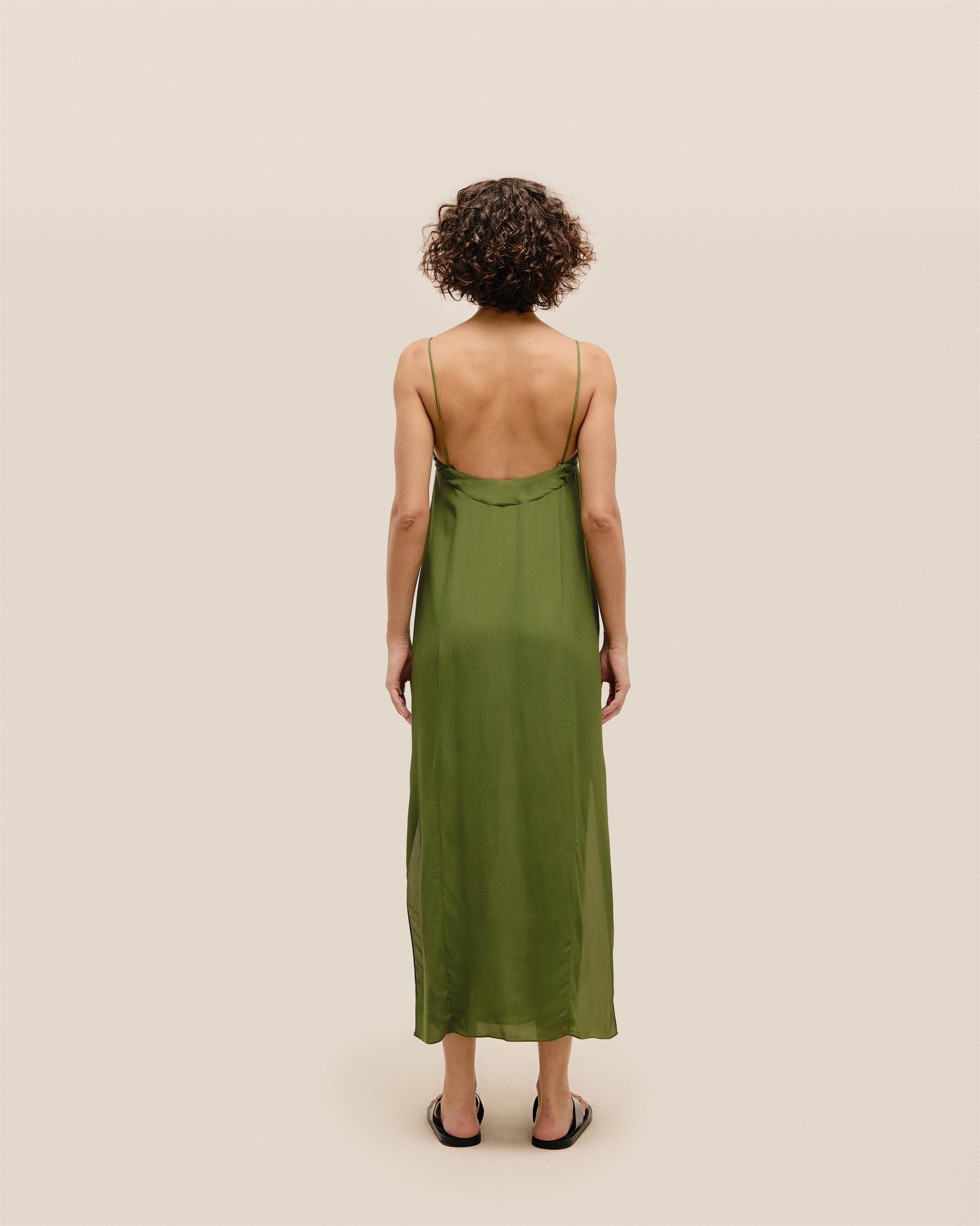 Vestido Beca Verde
