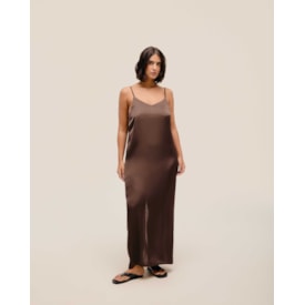 Haight — Vestido Camisola Marrom Brauna