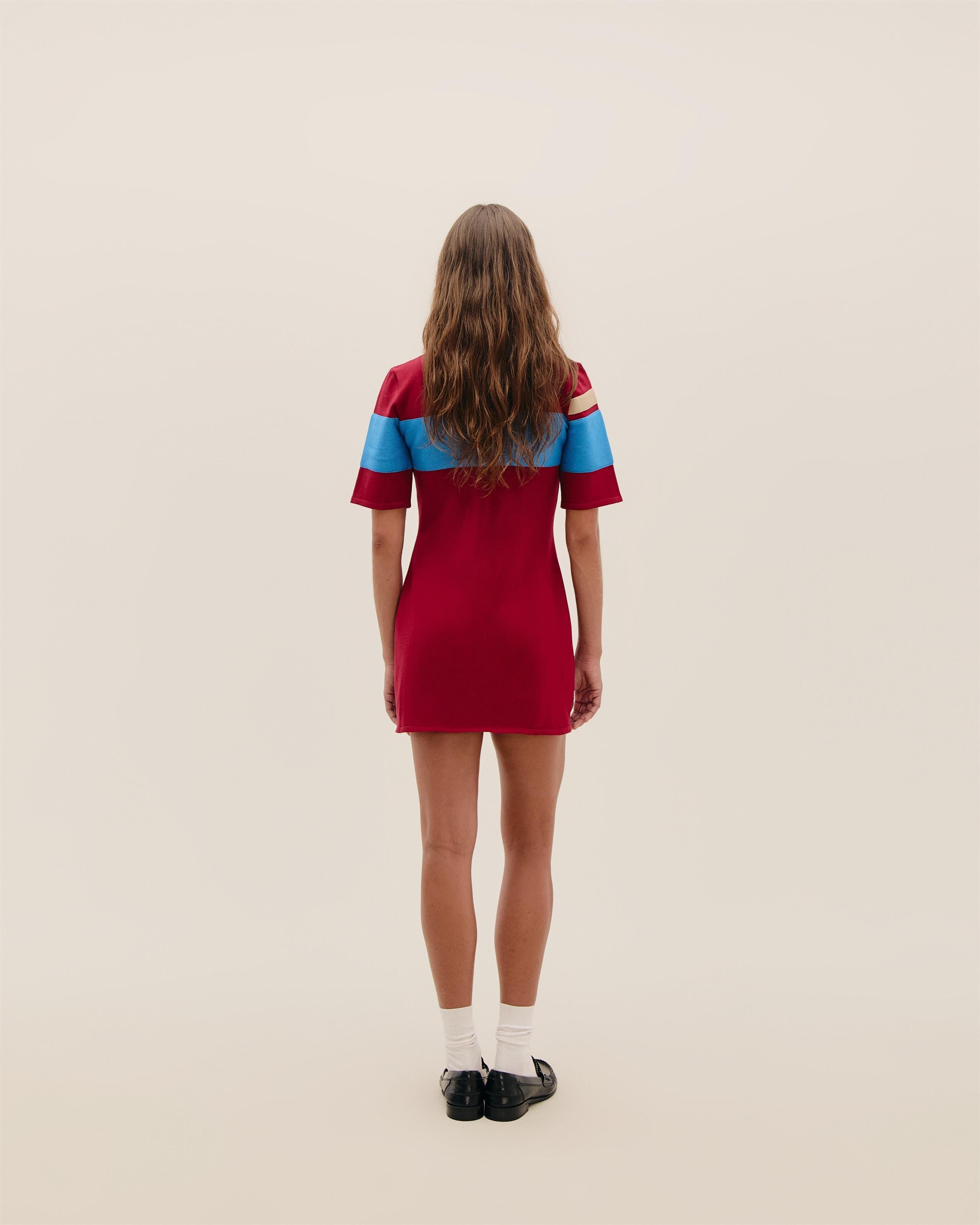 Vestido Carol Tricot Vinho