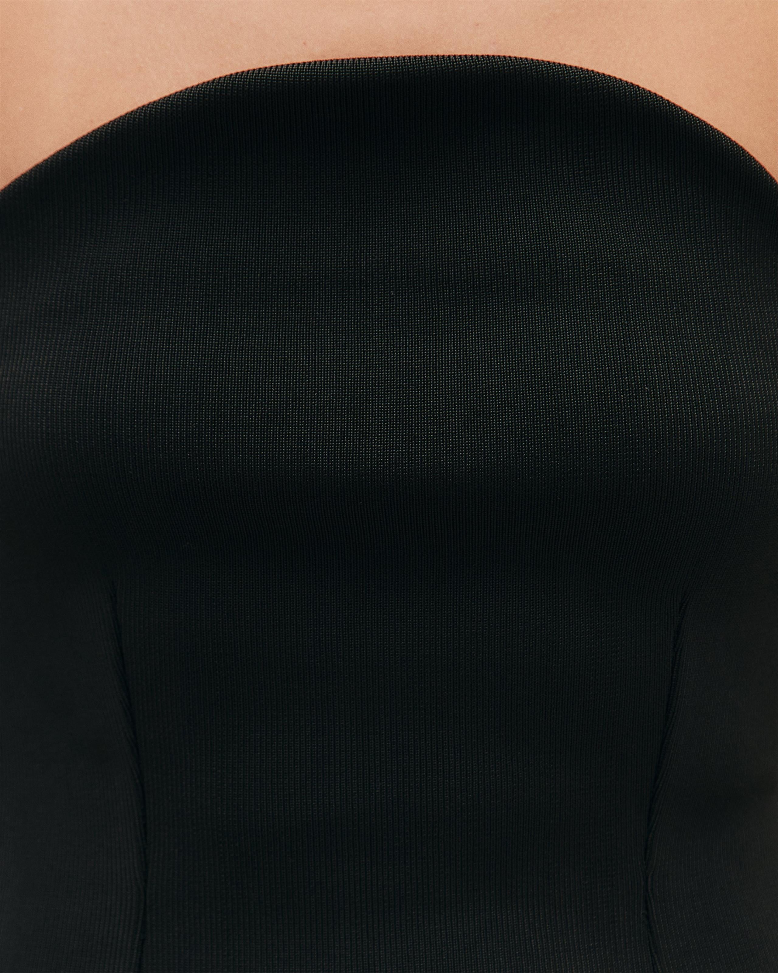 Vestido Circulo Tricot Preto