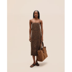 Haight — Vestido Clara Estampado Onça Noir