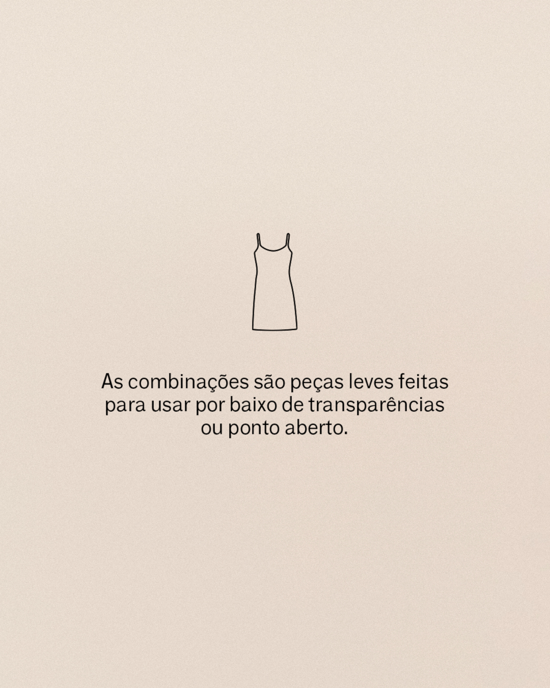 Vestido Combinação Reta Bege Satu