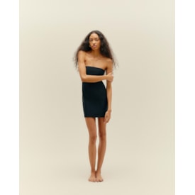 Haight — Vestido Combinação Reta Preto