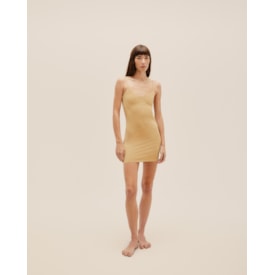 Haight — Vestido Combinação V Bege Satu